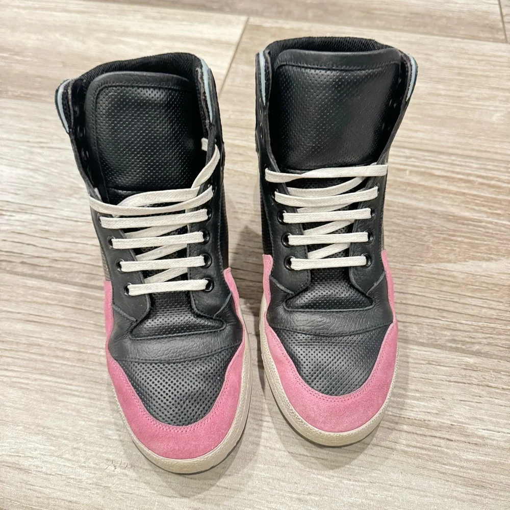 SAINT LAURENT High Top Tennis Shoes Size 7.5 - Picture 7 of 14